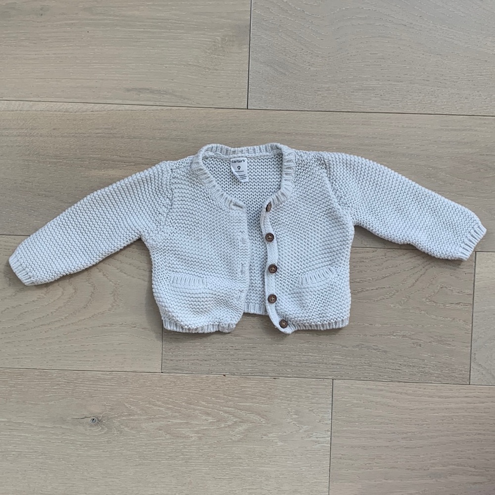 Girls 9m white cardigan - Carter’s